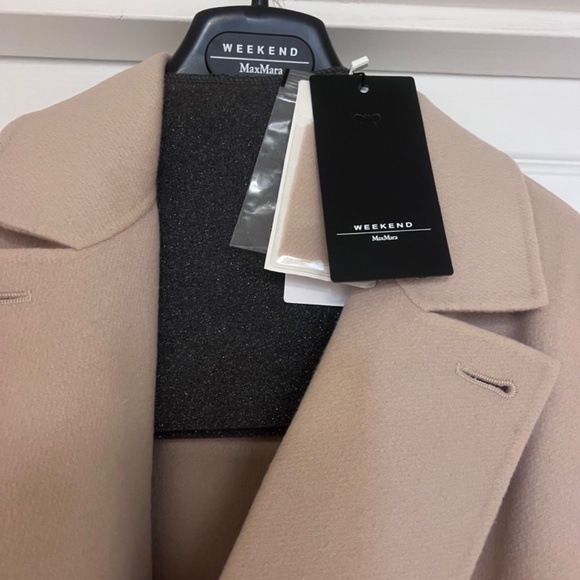 🔥 NWT MAX MARA Beautiful Virgin Wool Coat XXXL Beige - Picture 6 of 8